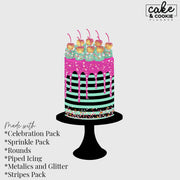 Celebration Toppers Procreate Pack - Digital Cake Sketching