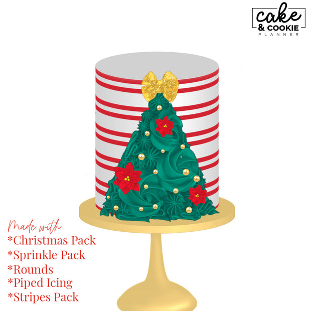 Christmas Seasonal Procreate Pack - Digital Cake Sketching