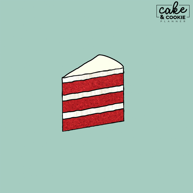 Cake Slice Procreate Pack - Digital Cake Sketching