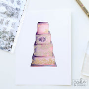 Cake Sketching Stamps - Lace & Monograms