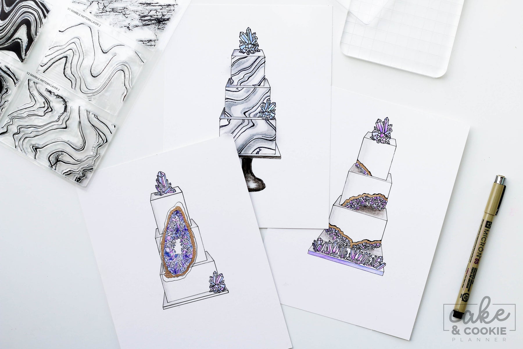 Cake Sketching Templates – Cake and Cookie Planner | Avalon Cakes