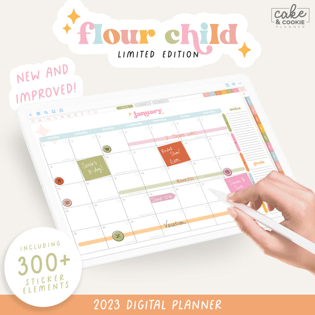 2023 Digital Planner for iPad and Tablets - Flour Child (LIMITED Edition)