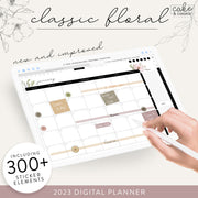 2023 Digital Planner for iPad and Tablets - Classic Floral