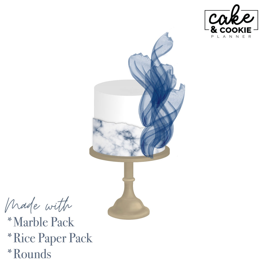 Marble Brushes & Stamps Procreate Pack - Digital Cake Sketching