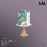 Marble Brushes & Stamps Procreate Pack - Digital Cake Sketching