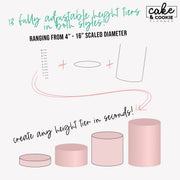 Tiers - Rounds Cakes Procreate Pack - Digital Cake Sketching