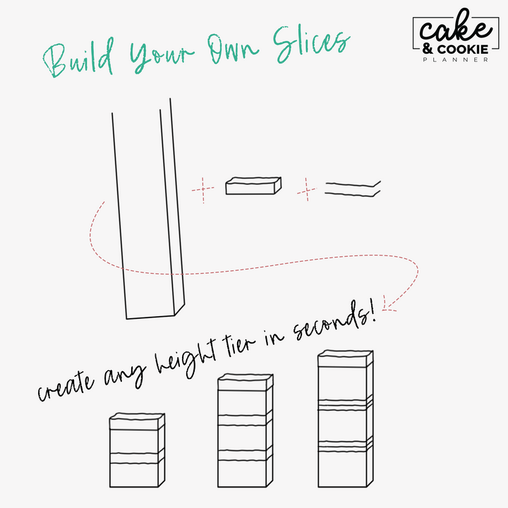 Cake Tiers + Cake Slices BUNDLE Procreate Pack - Digital Cake Sketching