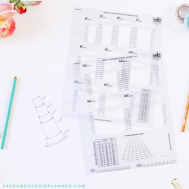 Cake Sketching Templates Cake and Cookie Planner Avalon Cakes