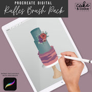 Ruffle Brushes Procreate Pack - Digital Cake Sketching