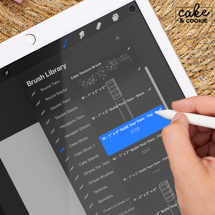 Cake Slice Procreate Pack - Digital Cake Sketching