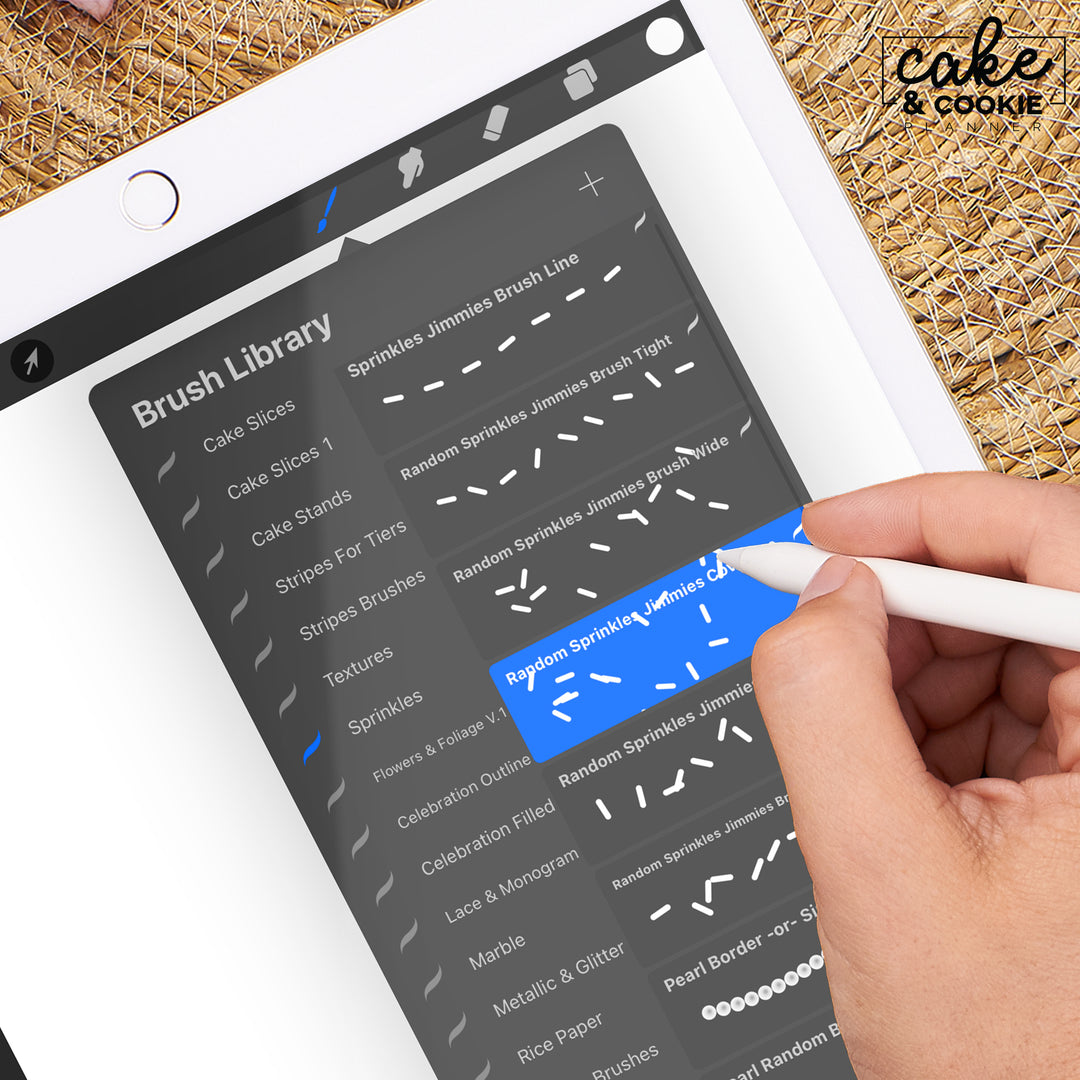 Sprinkles Procreate Pack - Digital Cake Sketching