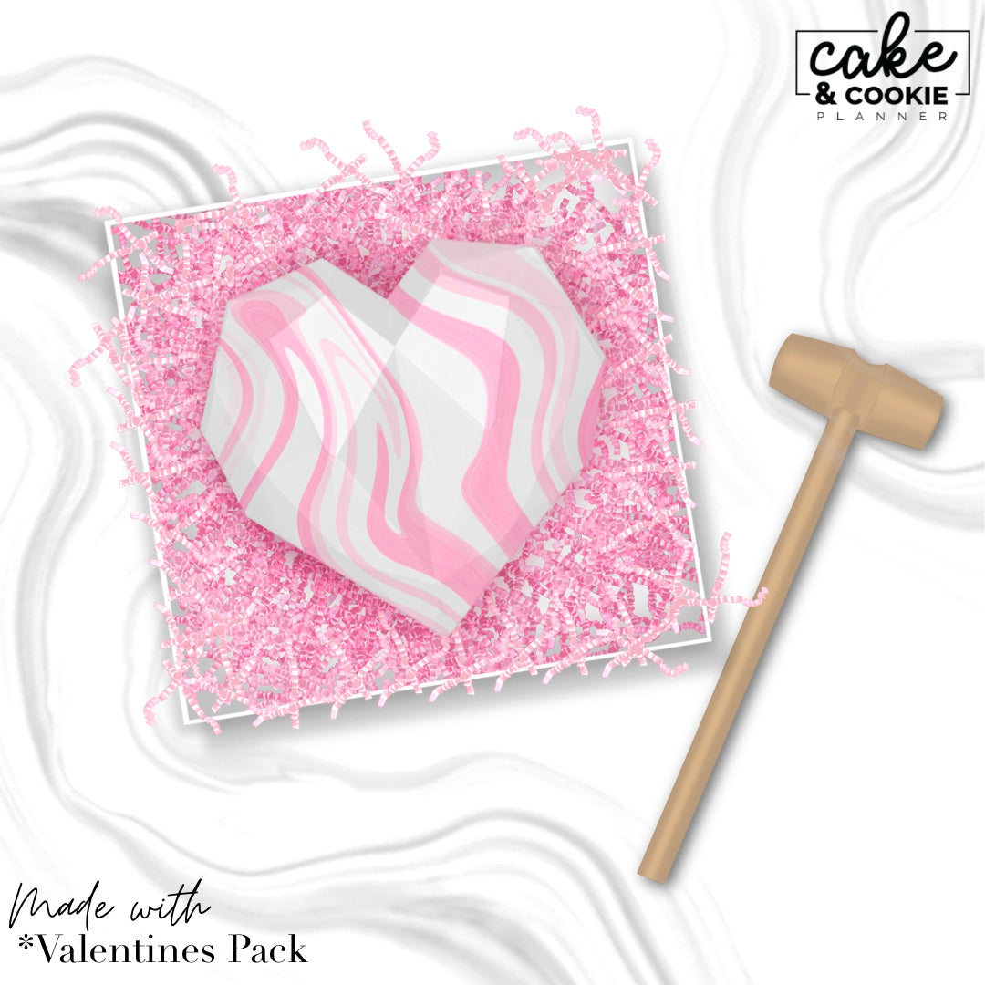 Valentines Stamps & Brushes Procreate Mini Pack - Digital Cake Sketching