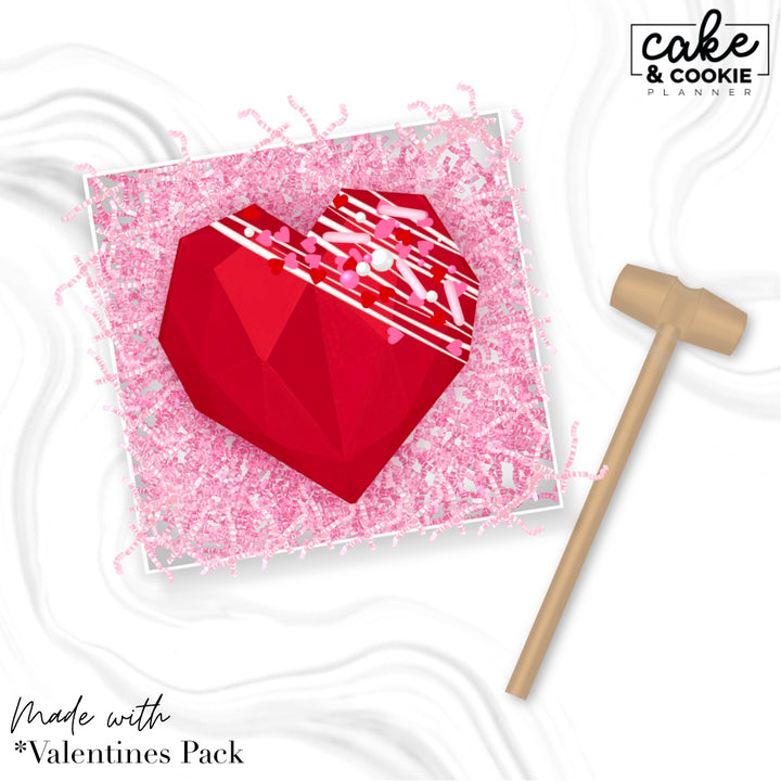 Valentines Stamps & Brushes Procreate Mini Pack - Digital Cake Sketching