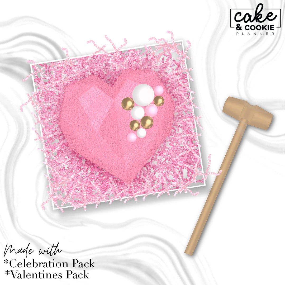Valentines Stamps & Brushes Procreate Mini Pack - Digital Cake Sketching