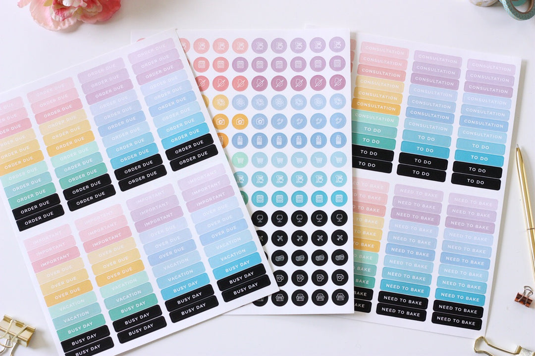 Cake Planner Stickers