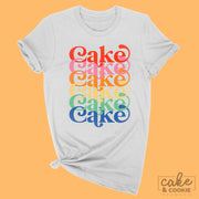 Rainbow Layer Cake Unisex Tee