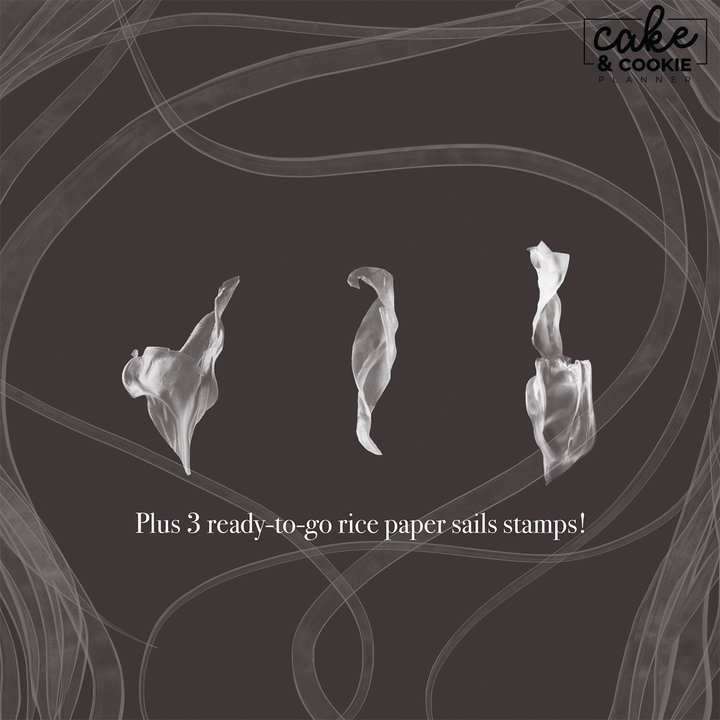 Rice Paper Brushes & Stamps Procreate Pack - Digital Cake Sketching