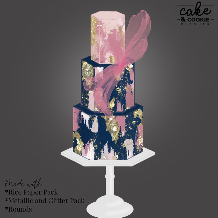 Rice Paper Brushes & Stamps Procreate Pack - Digital Cake Sketching