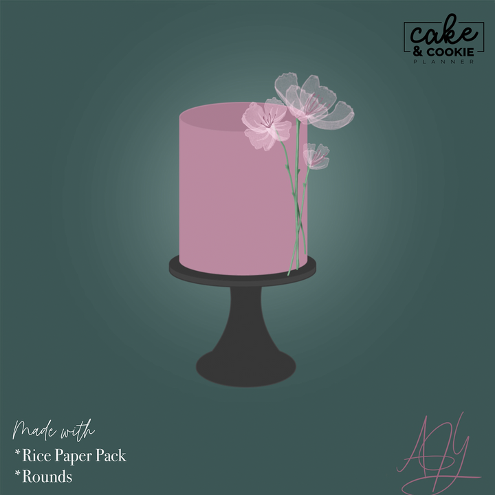 Rice Paper Brushes & Stamps Procreate Pack - Digital Cake Sketching