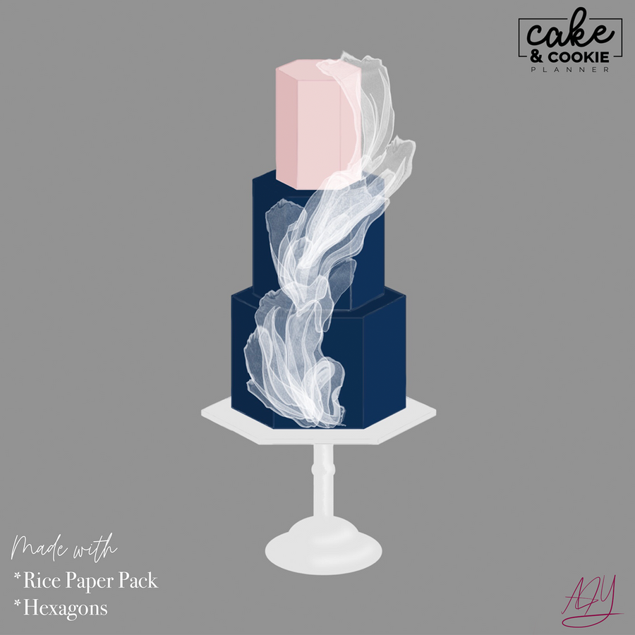 Rice Paper Brushes & Stamps Procreate Pack - Digital Cake Sketching ...