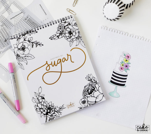 "Inspired by Sugar" Dotted Cake Sketchbook